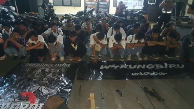 38 Pelaku Diamankan Saat Tawuran di Depok, Pelajar 2 Sekolah di Bogor Terlibat