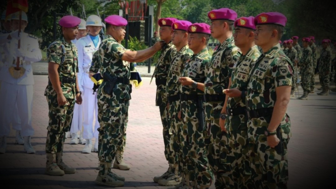 3 Letkol Diganti, Mayor Sandi Varikta Melesat Jadi Komandan Pasukan Senyap Hantu Laut Marinir TNI