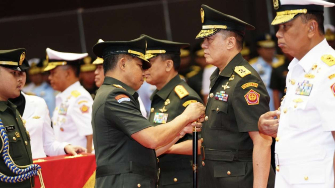 4 Pejabat Penting di Lingkungan TNI Diganti, Mayjen Yudi Resmi Jabat Kabais TNI