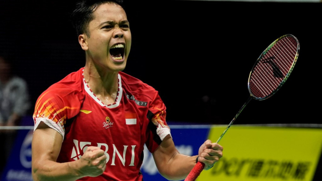 Anthony Ginting Tumbang, Indonesia Tertinggal dari China di Final Thomas Cup 2024