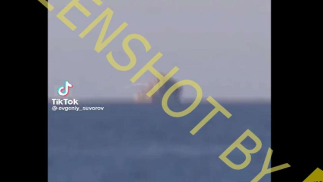 Cek Fakta: Kapal Perang Rusia Meledak Dihantam Rudal Ukraina