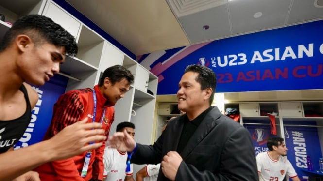 Erick Thohir Ingatkan Timnas Indonesia U-23 Sepakbola Bukan Permainan 2 Orang