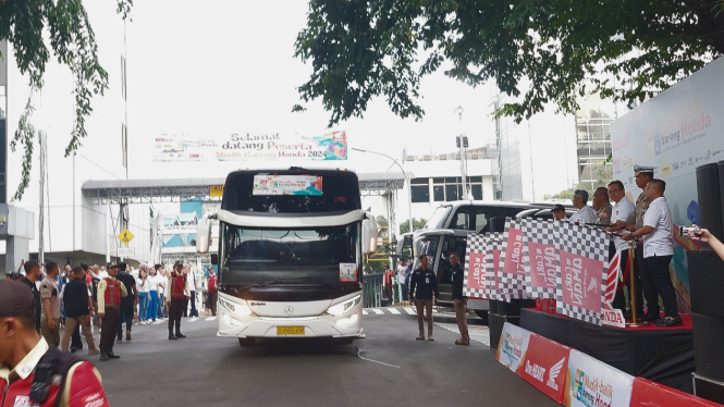Honda Antar 2 Ribuan Pemudik Menuju Kampung Halaman Menggunakan 59 Bus