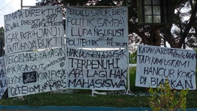 Mahasiswa Poltekom Kota Malang Protes Karena Tidak Ada Kuliah Hampir Setahun