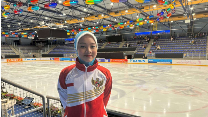 Memukau, Atlet Ice Skating Malaika Khadija Fatiha Masuk 7 Besar Kompetisi di Eropa