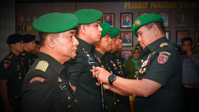 Mutasi Besar Terjadi, Seorang Jenderal dan 6 Kolonel Pejabat TNI Kodam Pattimura Diganti