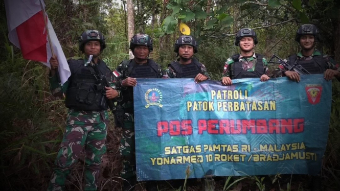 Pasukan Bradjamusti Kostrad TNI Jalan Kaki 12 Hari Siang Malam Masuk Hutan di Perbatasan Malaysia