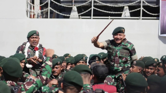 Penuh Bangga, Mayjen TNI Bangun Nawoko Sambut Kemenangan Prajuritnya dari Medan Laga