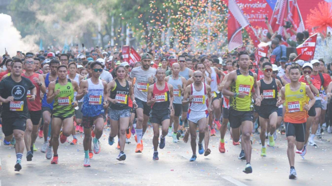 Peserta Ajang Maraton Internasional di Jakarta Tembus 12 Ribu Orang