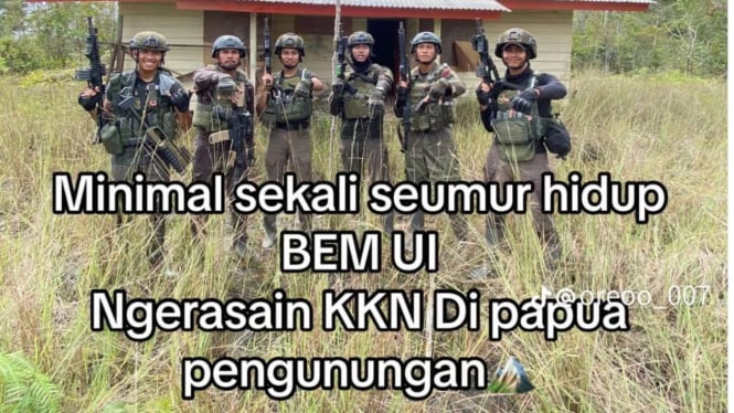 Respon Ketua BEM UI Terkait Tantangan Ajakan Anggota TNI untuk KKN di Papua