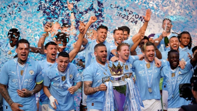 Sejarah Tercipta! Ini Fakta Menarik Manchester City Juara Premier League 2023/2024