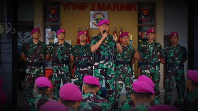 TNI Kerahkan Pasukan Hantu Laut Pasopati Marinir TNI Bergerak ke Natuna
