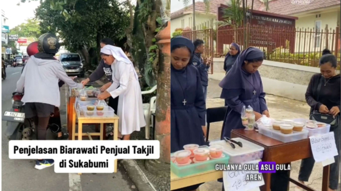 Viral Biarawati di Sukabumi Jualan Takjil Saat Ramadhan, Ternyata Alasannya Begini
