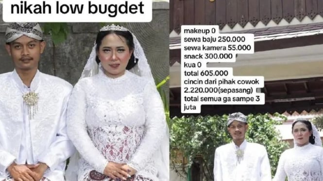 Viral di TikTok Pernikahan Low Budget, Enggak Sampai Rp3 Juta