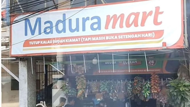 Viral Penampakan Minimarket Warung Madura: Tutup Kalau Sudah Kiamat