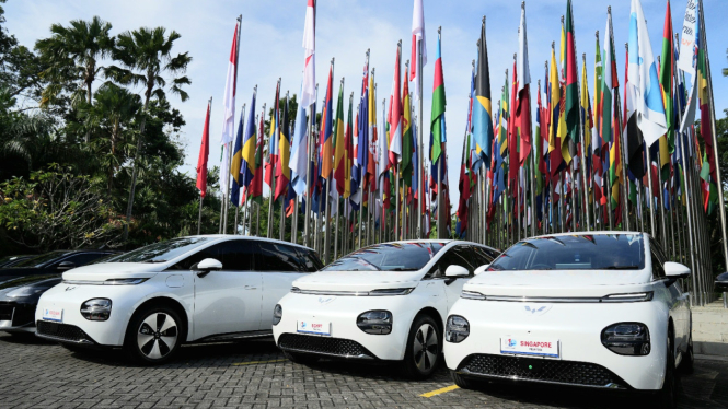 150 Unit Mobil Listrik Wuling Ramaikan 10th World Water Forum di Bali