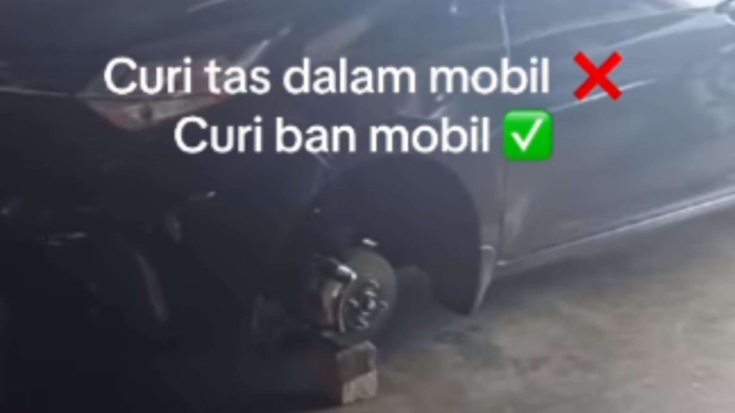 Ban Mobil Daihatsu Sigra Digasak Maling, Pengelola ITC Cempaka Mas Tanggung Jawab
