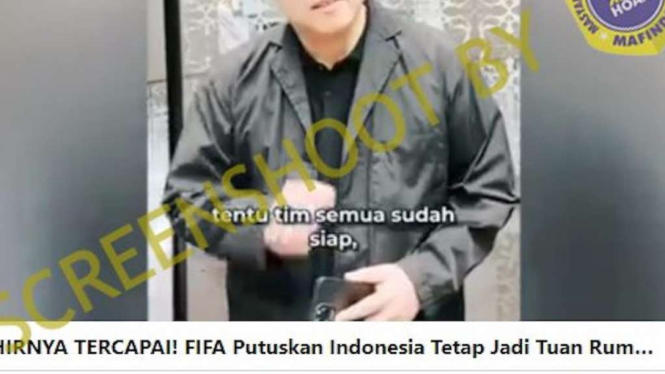 Cek Fakta: FIFA Putuskan Indonesia Tetap Jadi Tuan Rumah Piala Dunia U-20