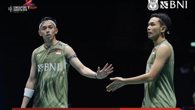 Dibekuk China, Fajar/Rian Harus Puas Jadi Runner Up Singapore Open 2024