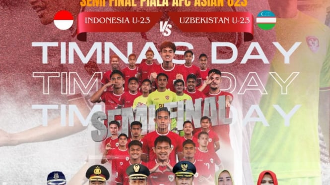 Forkopimda dan KONI Garut Gelar Nobar Semifinal Piala Asia Timnas Indonesia U-23 Vs Uzbekistan