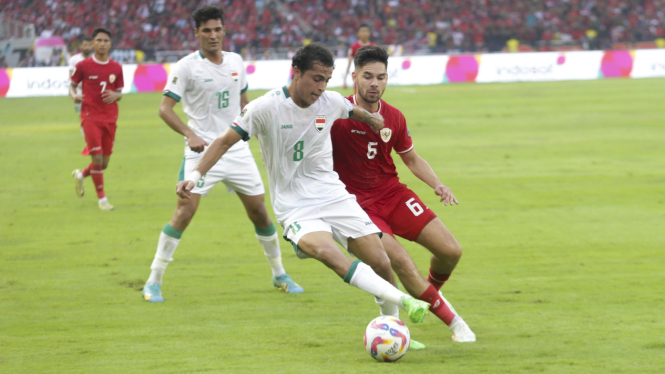 Hasil Babak Pertama Timnas Indonesia Vs Irak di Kualifikasi Piala Dunia 2026