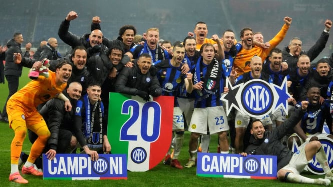 Inter Milan Pastikan Scudetto Bintang Kedua, Ini 7 Tim Tersukses di Serie A