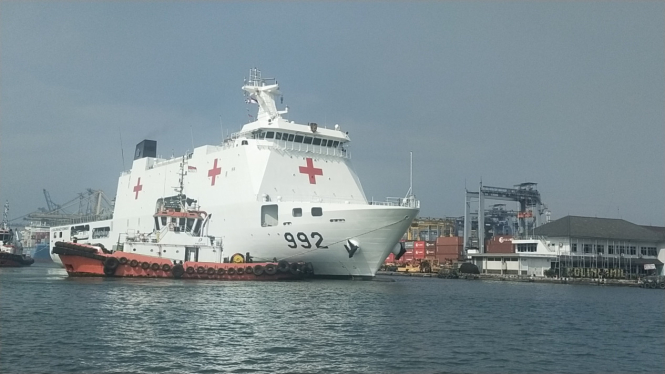 Kapal Rumah Sakit TNI AL yang Akan Jalankan Misi Kemanusiaan ke Palestina Tiba di Jakarta