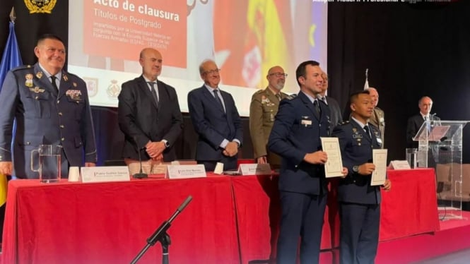 Keren, Perwira TNI AU Peraih Adhi Makayasa 2007 Ini Berhasil Selesaikan Pendidikan Sesko di Spanyol