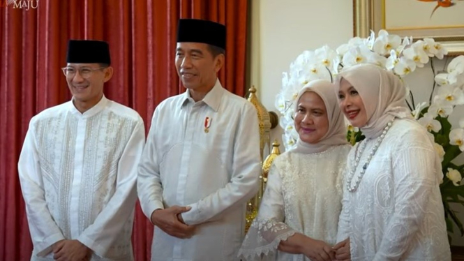Sederhana, Potret Busana Iriana Jokowi Saat Open House Curi Perhatian