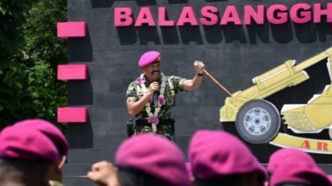 Seminggu Dilantik,Kolonel Marinir Rana Tancap Gas Gelar Entry Briefing Prajurit Petarung Balasanggha
