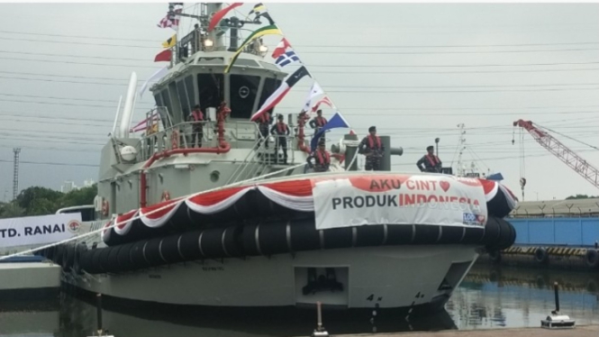 TNI AL Kembali Diperkuat Kapal Harbour Tug Baru Buatan Dalam Negeri