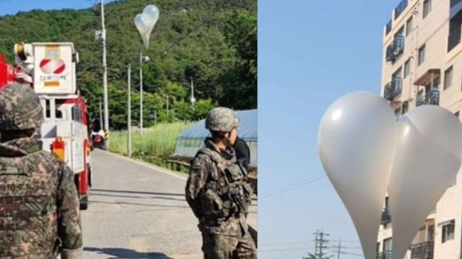 Viral Aksi Balas Dendam Korut ke Korsel: Kirim Ratusan Balon Udara Berisikan Tinja dan Sampah