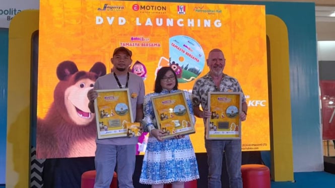 Bukan Hanya Tayang di ANTV, Serial animasi Masha and the Bear Hadir Dalam Bentuk DVD