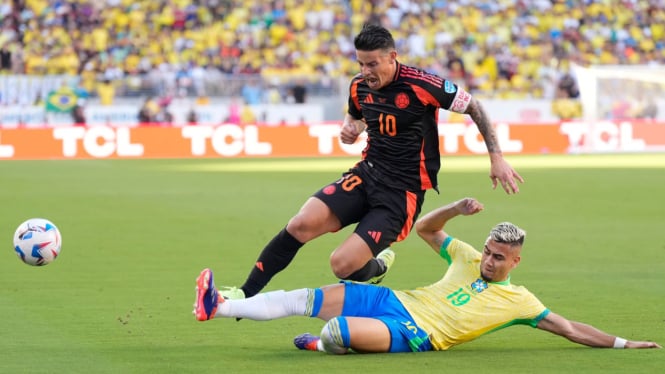 Hasil Copa America 2024: Brasil Ditahan Imbang Kolombia 1-1