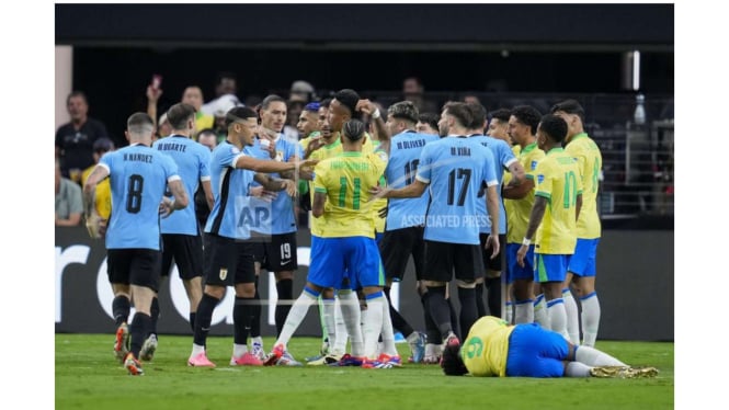 Hasil Perempatfinal Copa America 2024: Timnas Uruguay Pulangkan Brasil Lewat Adu Penalti