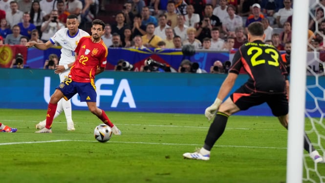 Hasil Pertandingan Semifinal EURO 2024 Timnas Spanyol Vs Prancis