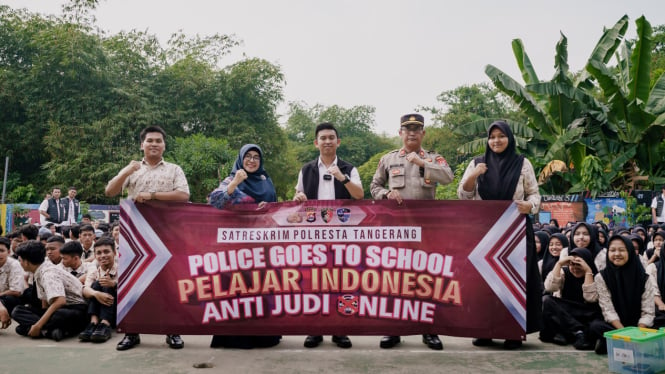 Polisi Kumpulkan Ratusan Pelajar Tangerang
