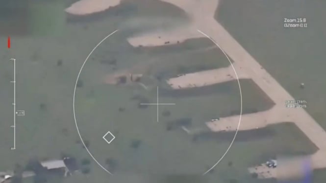 Rusia Bom Pangkalan Udara Myrhorod, Setengah Lusin Jet Tempur Ukraina Jadi Rongsokan