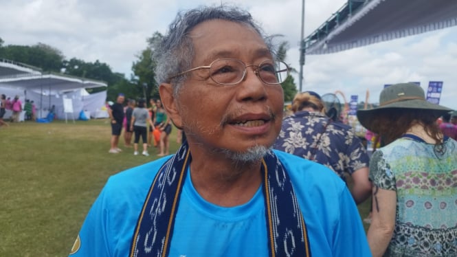 Sengaja Datang dari Jakarta, Pria Usia Senja Ini Senang Bisa Ikut Festival OWS 2024 di Bali