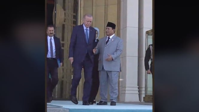 Viral! Video Gestur Prabowo Saat Pamitan dengan Erdogan Jadi Sorotan Netizen