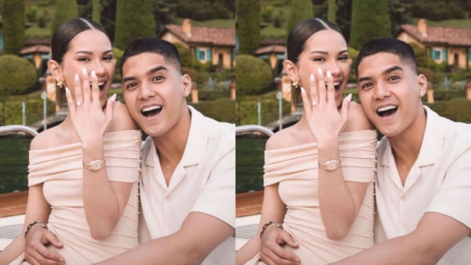 Selamat, Al Ghazali Resmi Lamar Alyssa Daguise, Romantis di Italia!