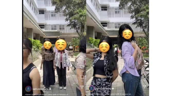 Viral Mahasiswi UGM Pakai Baju Batik Crop Top di Kampus saat Peringatan Hari Batik