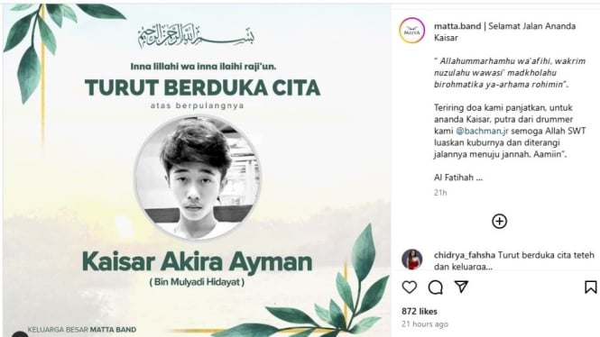 Innalillahi, Anak Drummer Matta Band Meninggal Dunia Terseret Ombak di Nusa Penida Bali