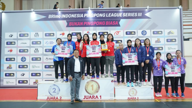 Indonesia Pingpong League Seri III Tuntas, 4 Klub Terbaik Lolos Grand Final