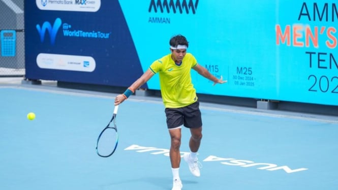 World Tennis Championship: Petenis Indonesia, Rifqi Fitriadi Gagal ke Semifinal Seri Pertama